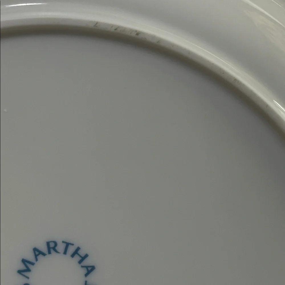 Martha Stewart For Macy's Stockholm Blue &‎ White Pattern Dinner Plates Set Of 4